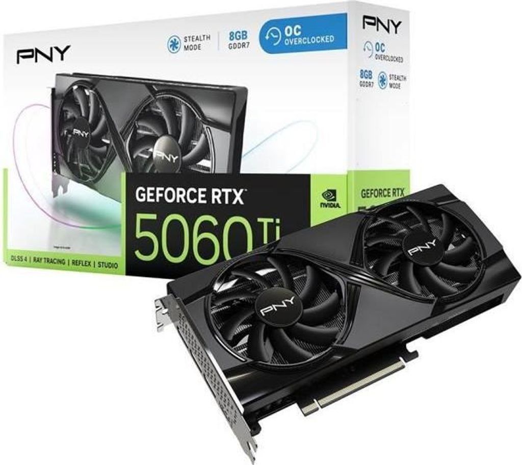Grafikkarte - GeForce RTX 5060 Ti - 8 GB - Übertakteter Doppellüfter DLSS 4