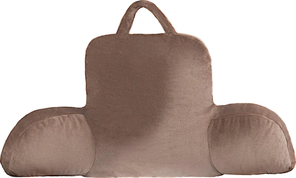 Oreiller repose-lecture 50x100 cm Café - Coussin de dossier ergonomique