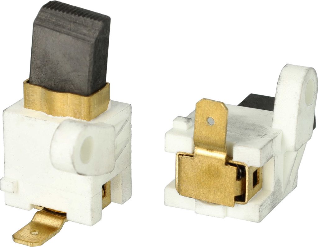 vhbw 2x Kohlebürste 17,5 x 12,9 x 6,9 mm kompatibel mit Stihl E220C, MSE 220, MSE 220C, E20C, E 20, E 220 Motorsäge + Feder