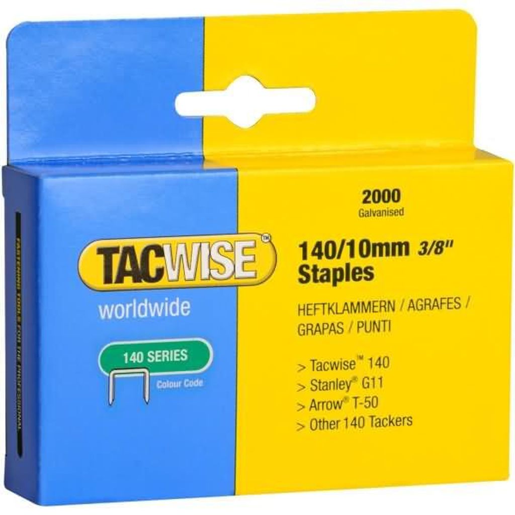 TACWISE Heftklammern 140/10 mm verzinkt 2.000 Stück