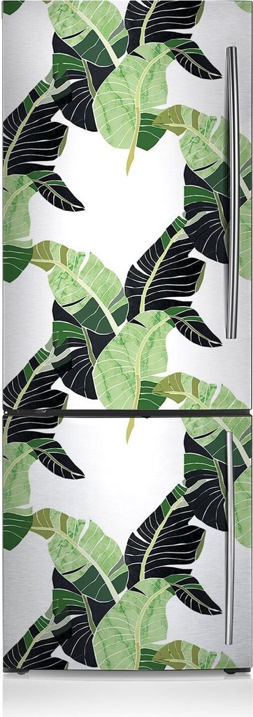 Kühlschrankmagne Kühlschrank Magnetfolie Dekoration 70x190 cm - Es verlässt Palmblätter.