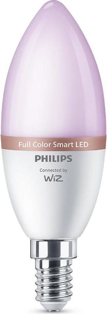 Philips Smarte LED-RGB-Lampe C37, E14-Sockel, 470 lm, Produktbild 