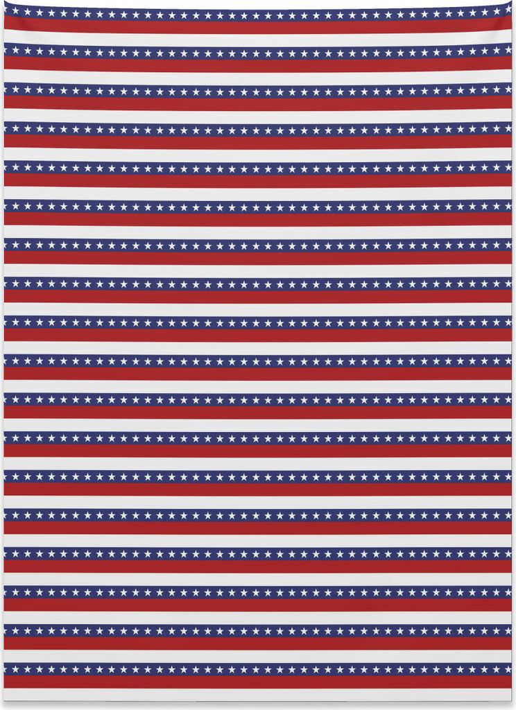 Abakuhaus 4. Juli Wandteppich, Amerikanische Flagge Motiv aus Weiches Mikrofaser Stoff Kein Verblassen Klare Farben Waschbar, 110 x 150 cm, Violett...