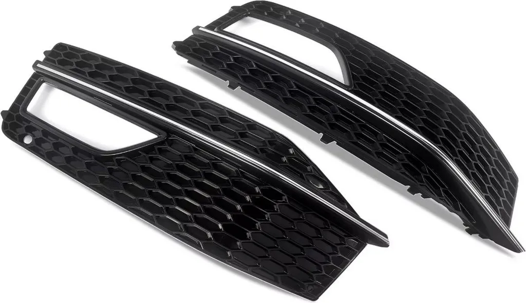 Grille Antibrouillard Gloss Black Nid d'Abeille pour Audi A4 B8.5 S4