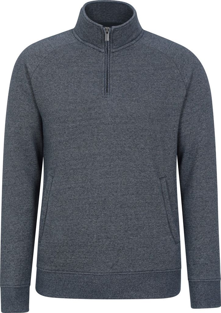 Mountain Warehouse - "Bamburgh" Pullover mit halbem Reißverschluss für Herren MW3496 (XXS) (Marineblau)