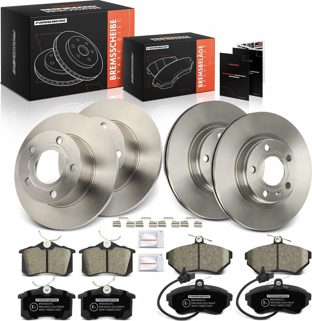 Disques de Frein et Plaquettes Frankberg pour VW Passat 1.6 1.8 1.9 TDI