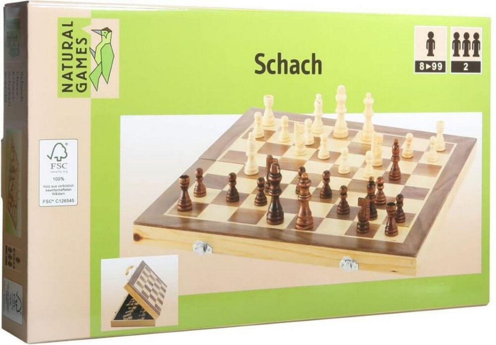 Natural Games Classic Games Schachkassette, Strategiespiel, Produktbild 