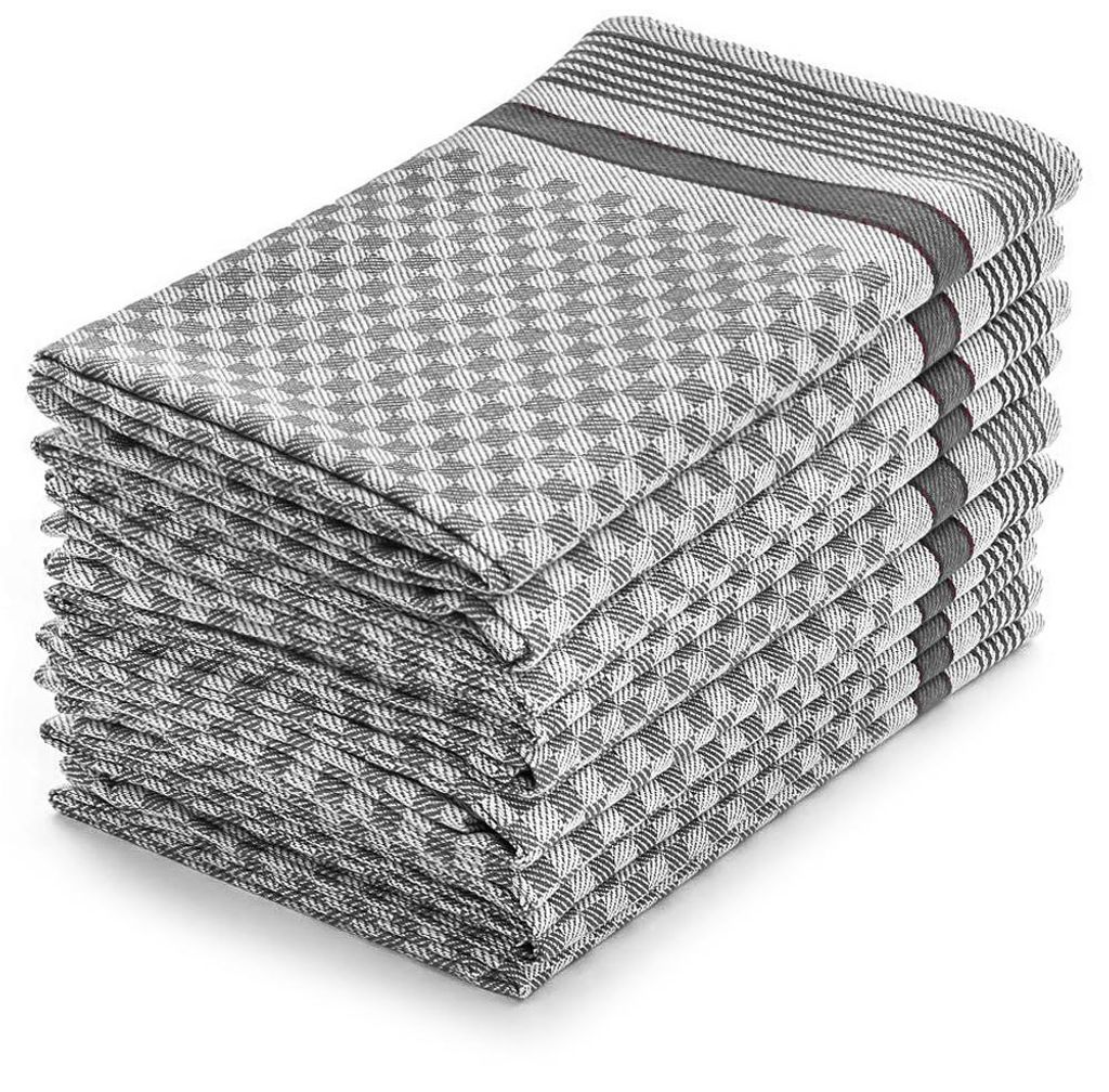 10er Set Halbzwirn Grubentücher 45x90 cm 100% Baumwolle Produktbild 