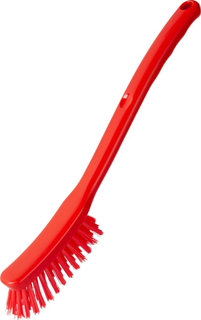 haug bürsten Stielbürste small - in rot - für eine gründliche Reinigung - mittelharte Borsten aus PBT