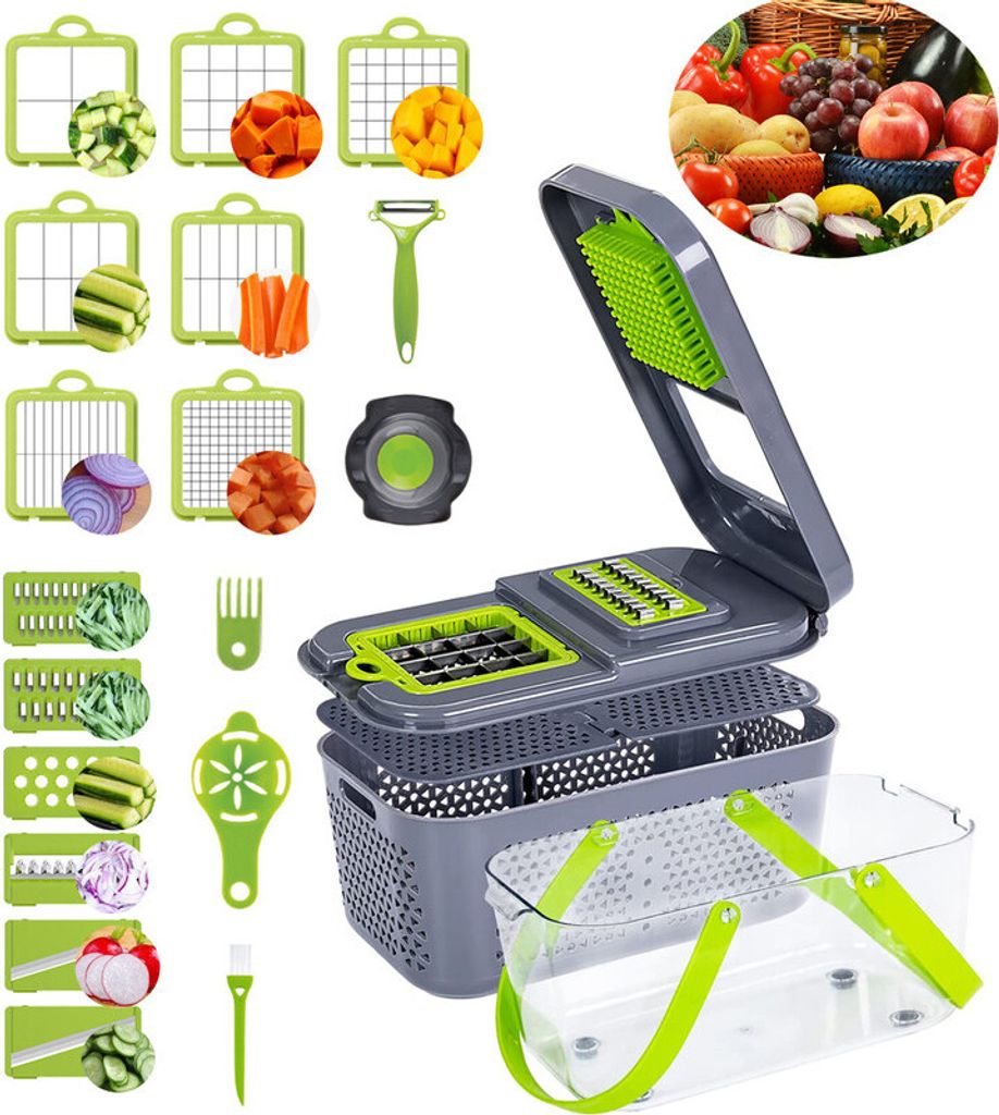Kráječ na zeleninu - 22 v 1 Pro kráječ na cibuli - Obrázek produktu 