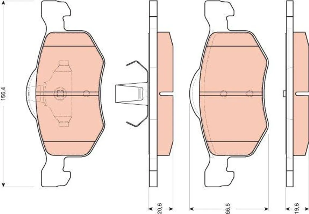 Plaquettes de frein TRW GDB1753 pour Maverick - Qualité OE 4588141