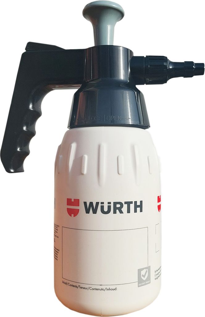 Würth Pumpsprühflasche 1 Liter Grau Lösemittelbeständig Produktbild 