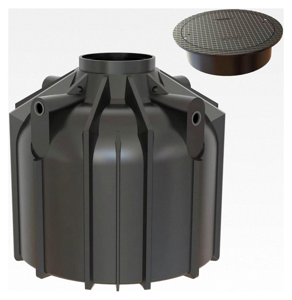 Regenwassertank Zisterne 6400 Liter mit Abdeckung