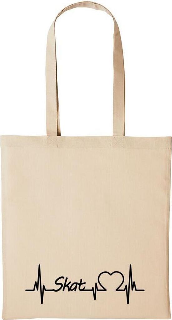 Huuraa Baumwollbeutel Skat Geschenk Einkaufstasche Natural Produktbild 