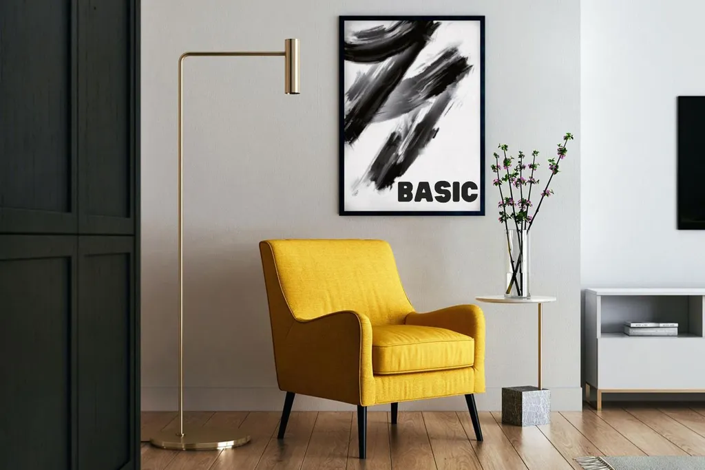 Cadre photo 60x80 noir mat - MDF BASIC - Design mural élégant - 2