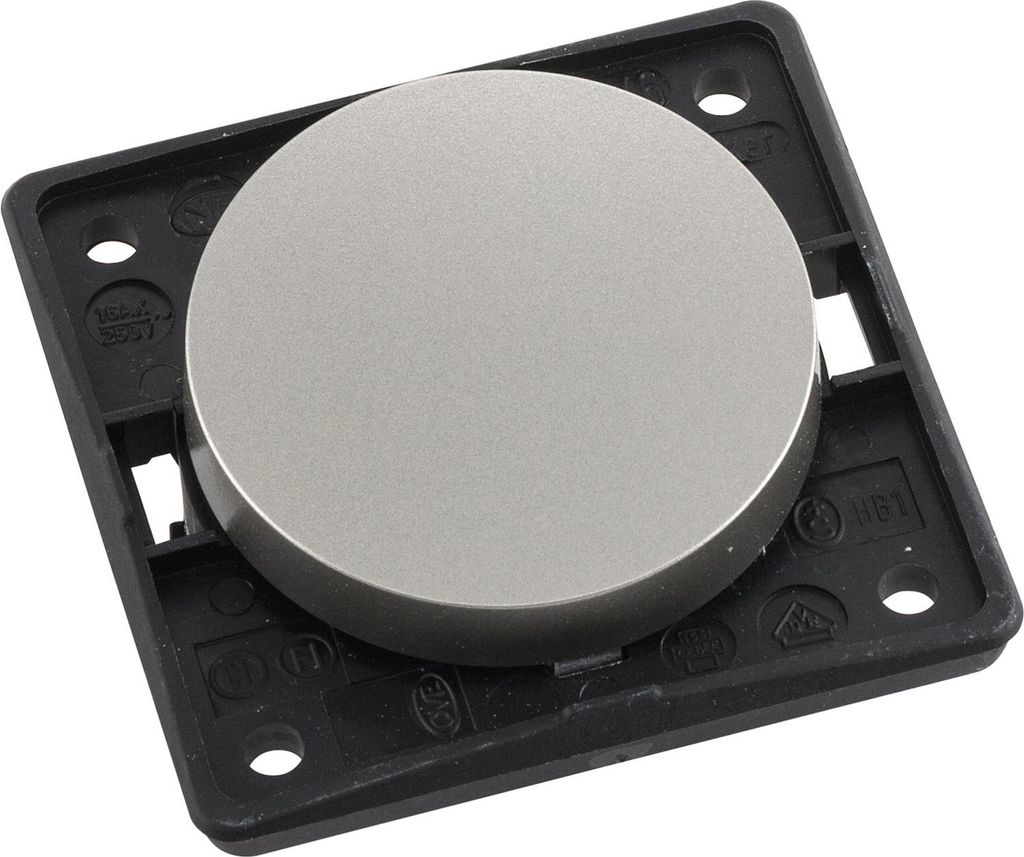 Berker Integro Flow/Pure Ausschalter Wippschalter 1-polig Edelstahl-Effekt