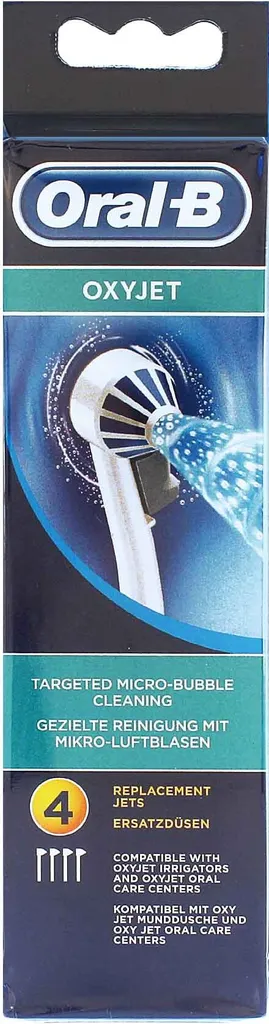 Oral-B OxyJet Lot de 4 canules de rechange pour hydropulseur dentaire - 11