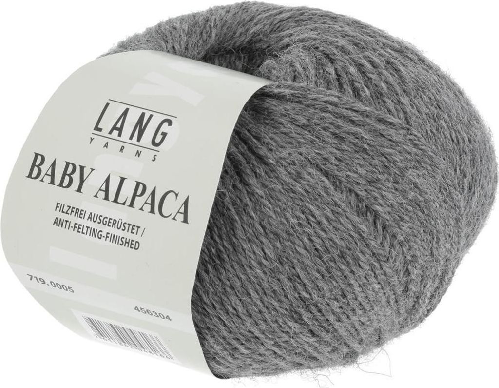 Lang Yarns - Baby Alpaca 0005 grau melange