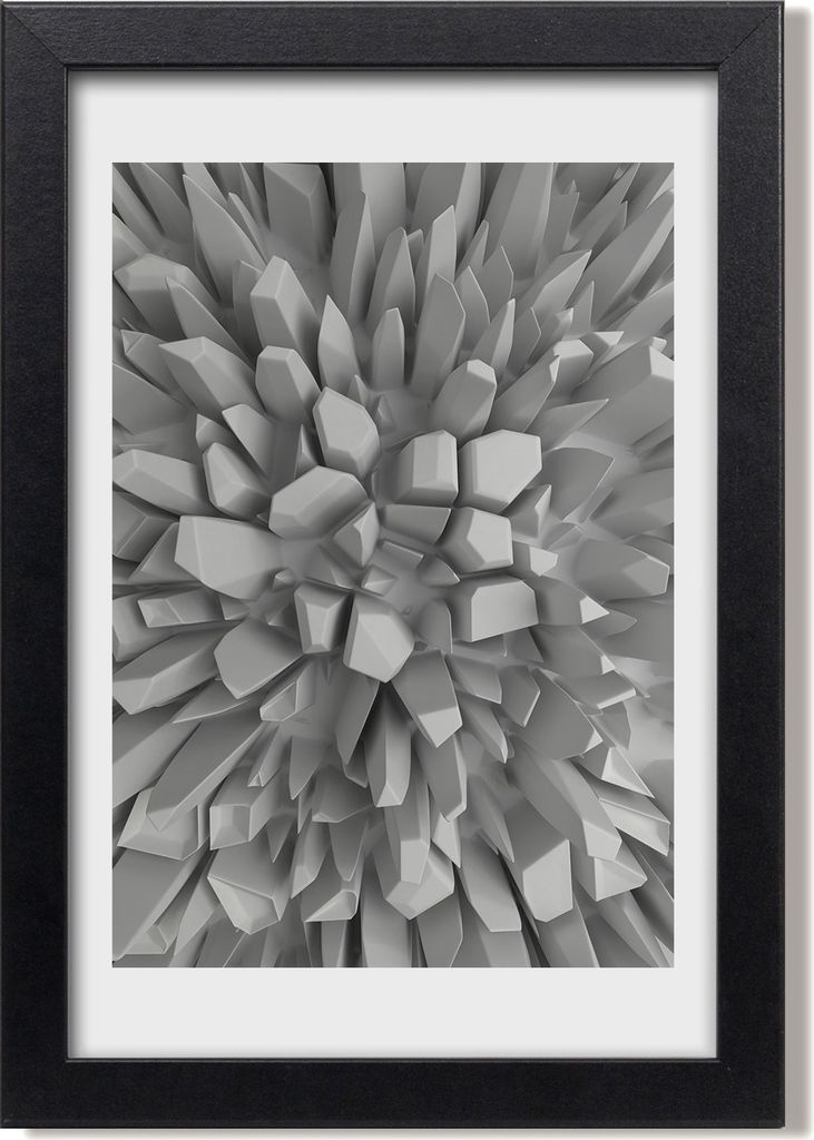 Bild 20x30 MDF-Rahmen, Wandkunst 3D-Abstraktion