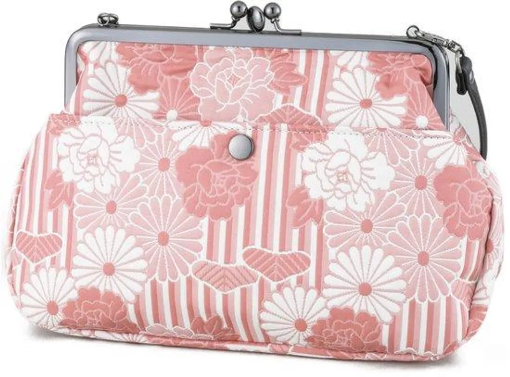 Sac bandoulière japonais anti-perte avec sangle bagage motif kimono