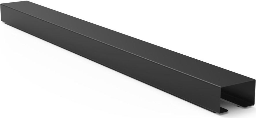 Kabelkanal aus Metall, magnetisch, 55 x 5 x 3,2 cm, Schwarz (00220993)