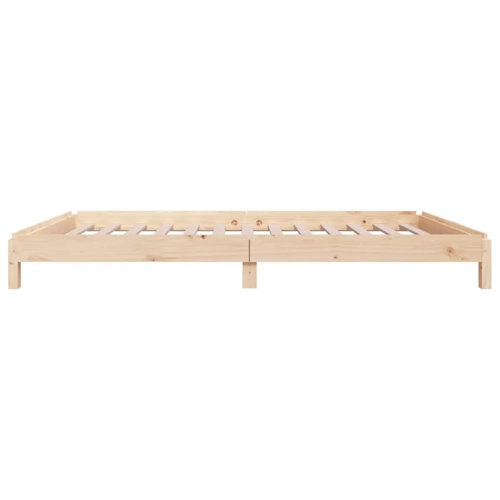 Lit gain de place empilable 75x190 cm - Solution couchage d'appoint en pin massif - 10