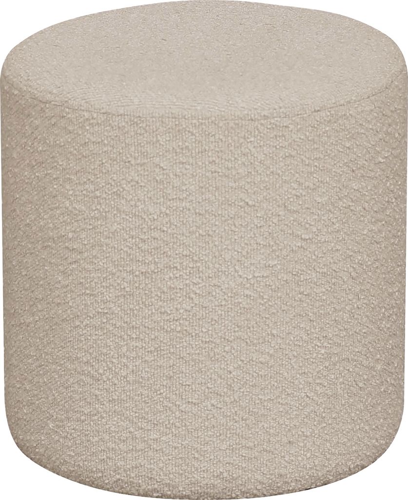 Pouf >Ejby< in Beige, Stoff - 34x36x34cm (BxHxT) Produktbild 