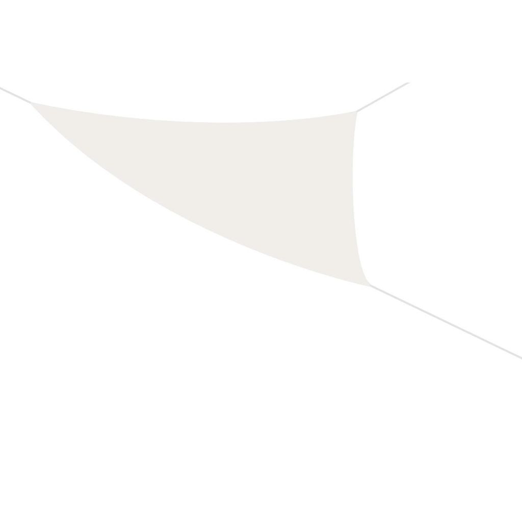 Sonnendach, dreieckig, creme, 3,6x3,6x3,6 m