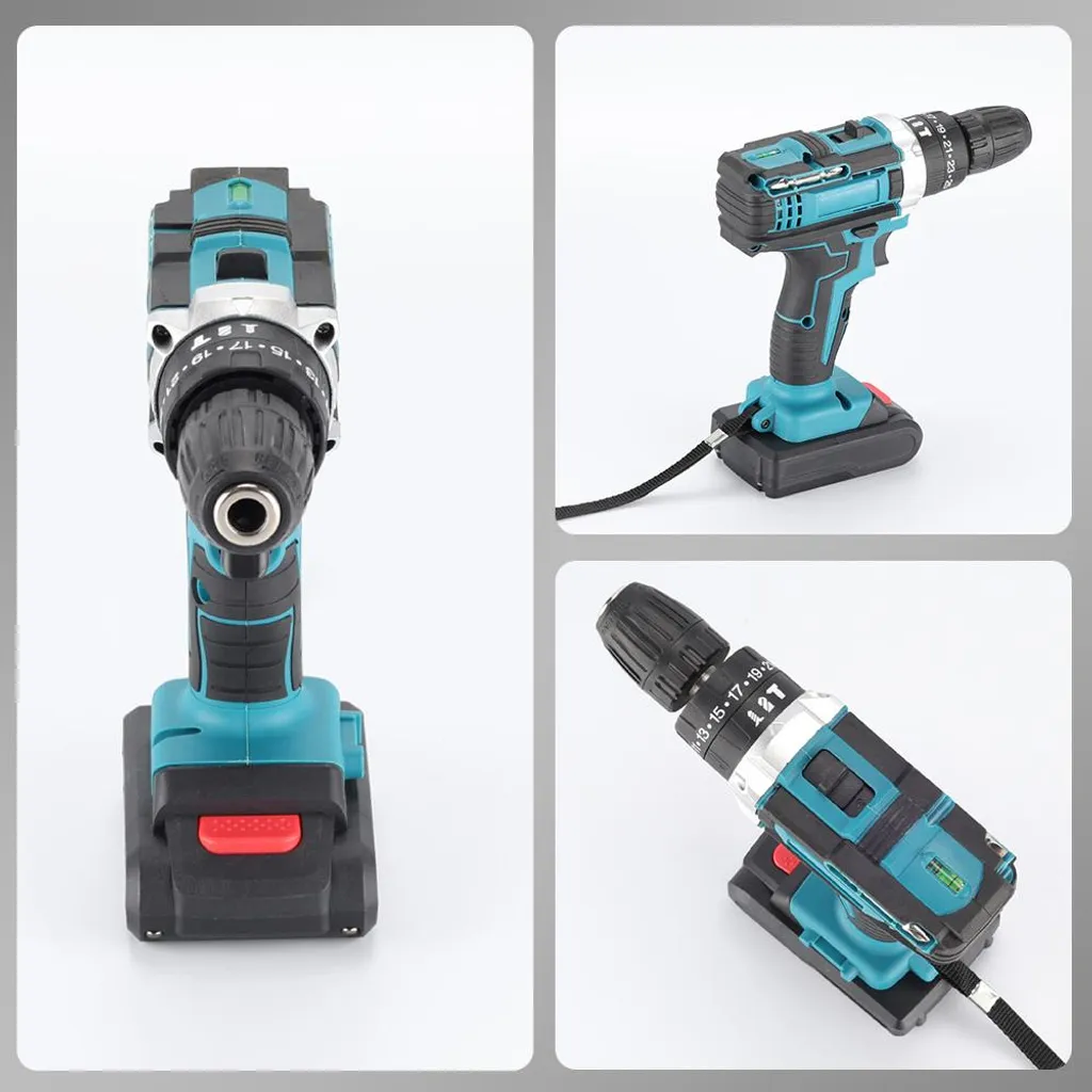 Perceuse visseuse sans fil sans interruption avec 2 batteries et embouts - 9