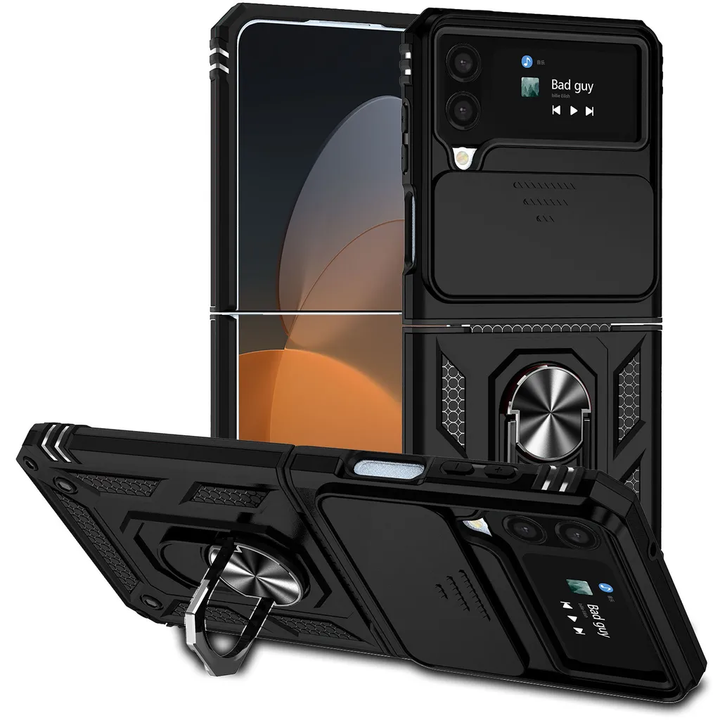 Cover Rugged Z Flip 4 5G: Doppio Strato con Protezione Lente Slide