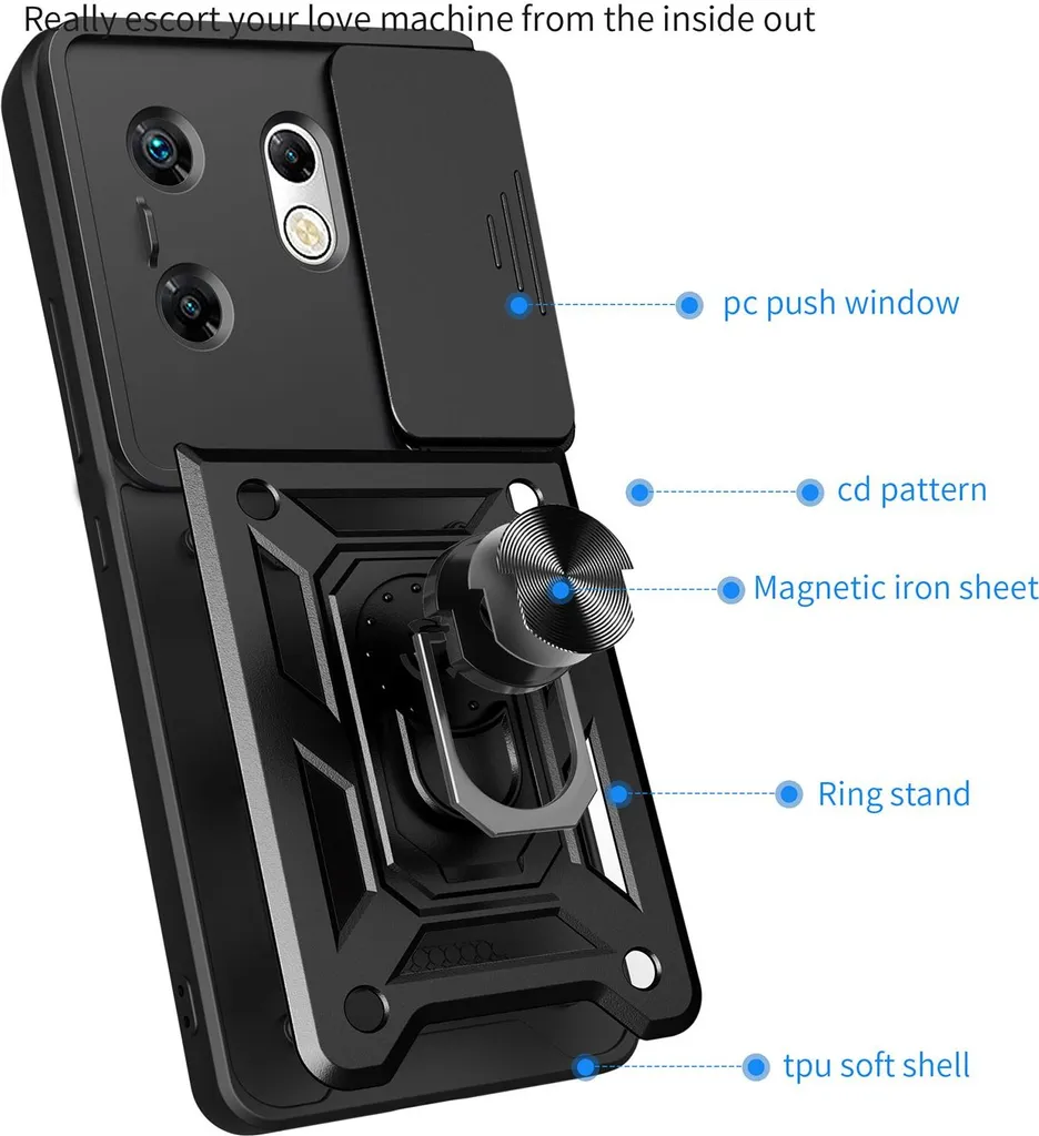 Custodia Infinix Zero 30 4G Rossa Chic: Silicone Soft & Anello - 3