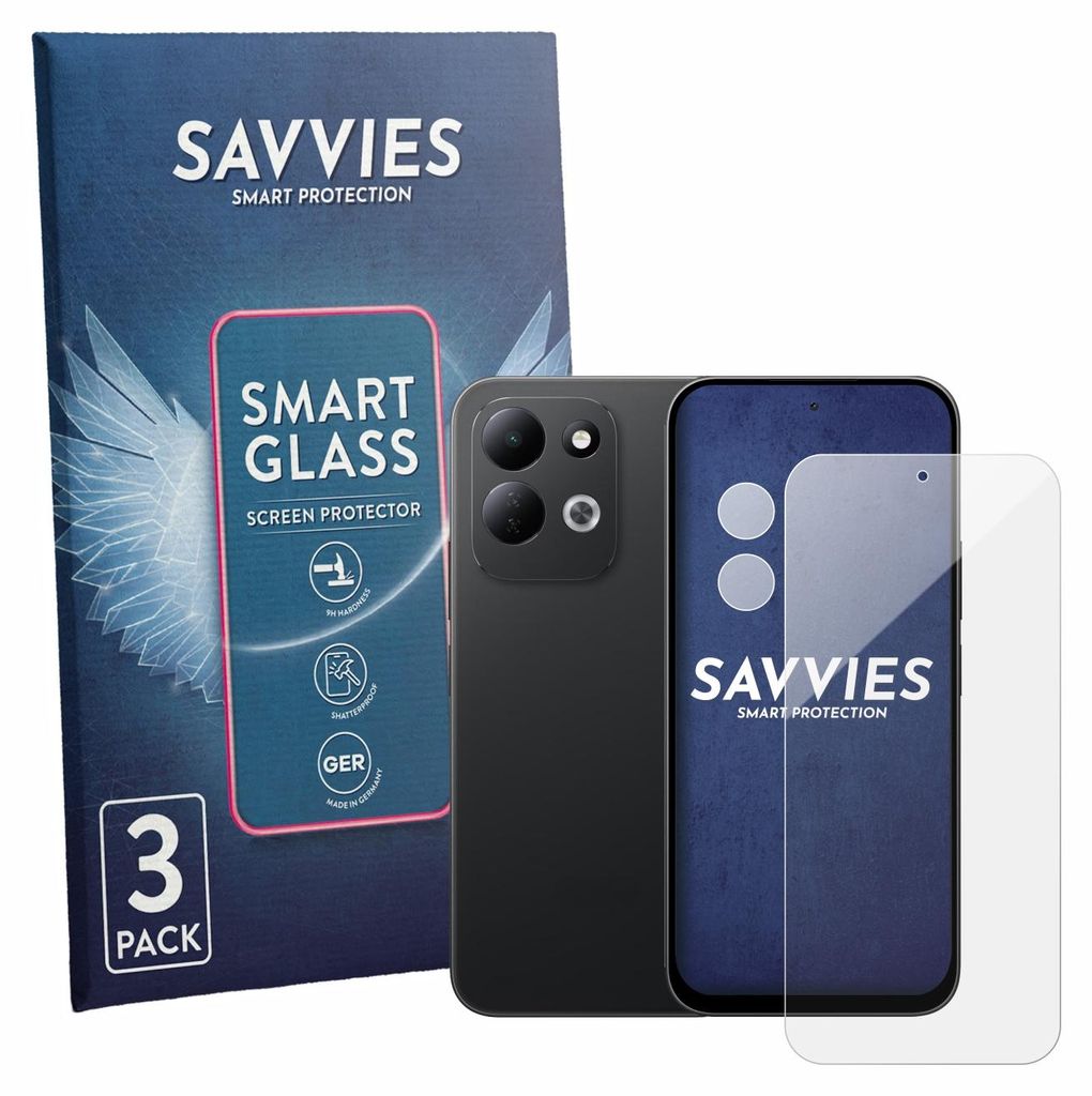 3x Savvies Schutzglas Folie für Xiaomi Redmi 17 Produktbild 