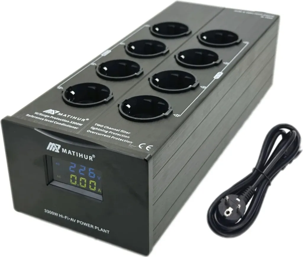 Conditionneur d'énergie audio 8 prises pour home cinéma et studio M-TR80