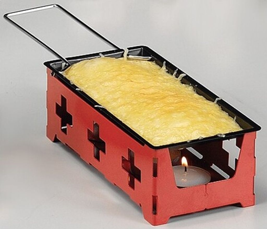 NOUVEL Raclette mit Rechaukerzen CH-Kreuz 7-teilig Produktbild 