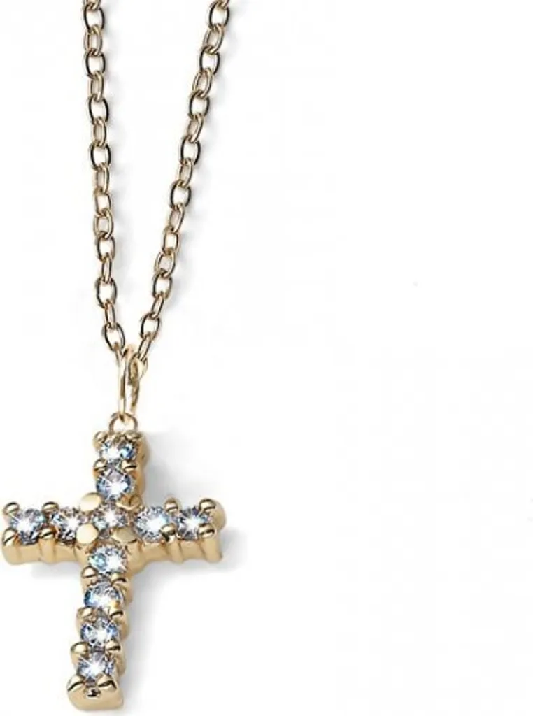 Collier croix dorée People 12271G ne ternit pas et reste brillant chic