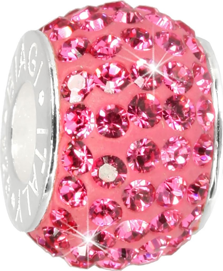 CarloBiagi Bead Charm Schmuck Ring Zirkonia 925 Echt Silber BBSCR01P