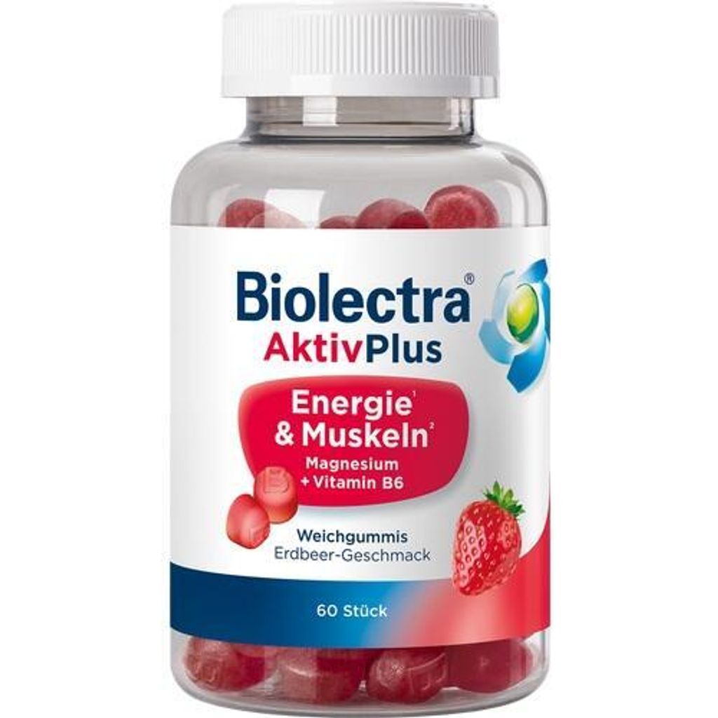 Biolectra Aktivplus Energie & Muskeln Gummis Erdb. 60 St Produktbild 