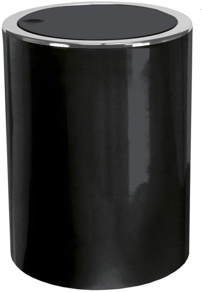 Rangement maquillage et pinceaux en céramique noire - Hauteur 25cm
