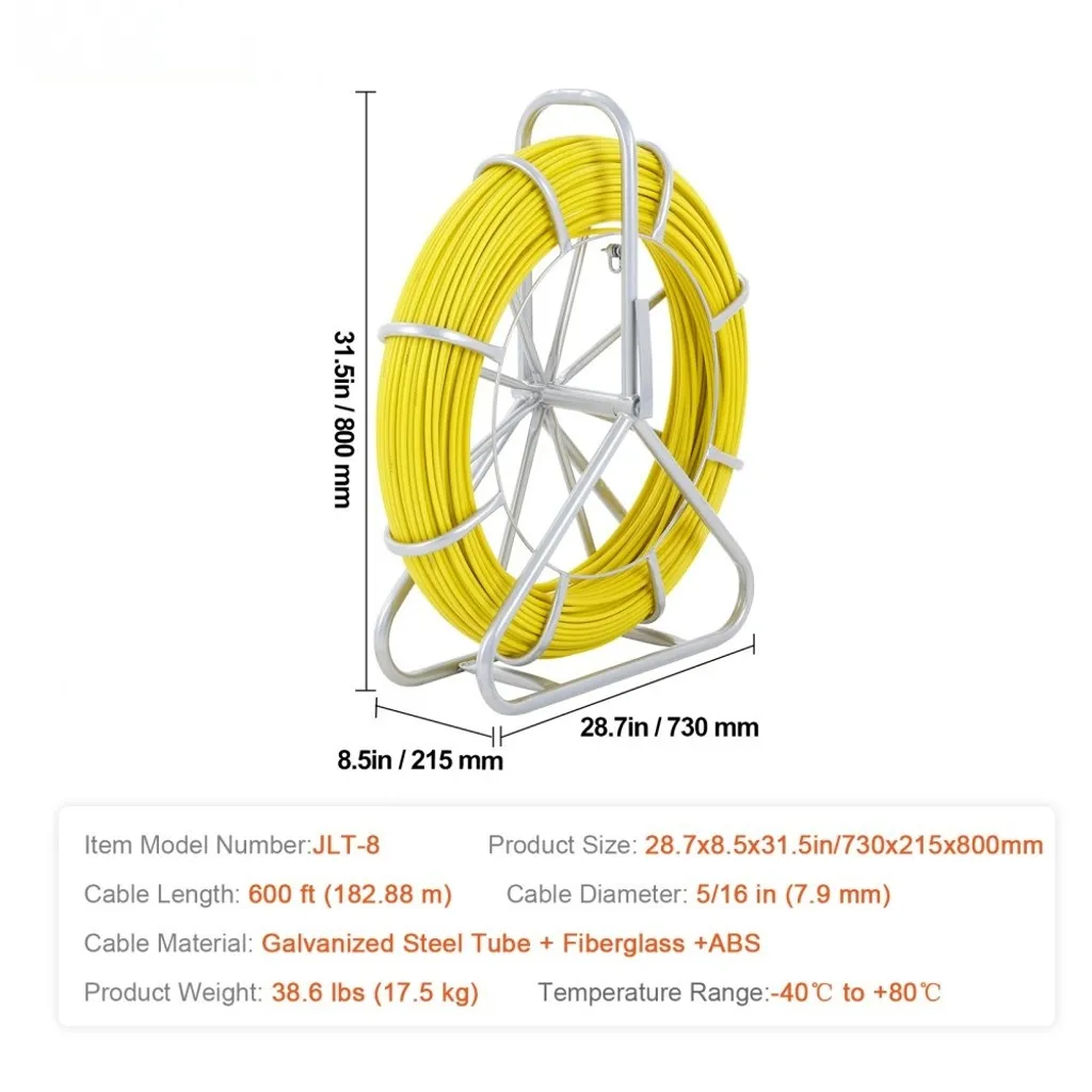 Tire-bande de 183 mètres pour passage de câbles en conduits longs - 7