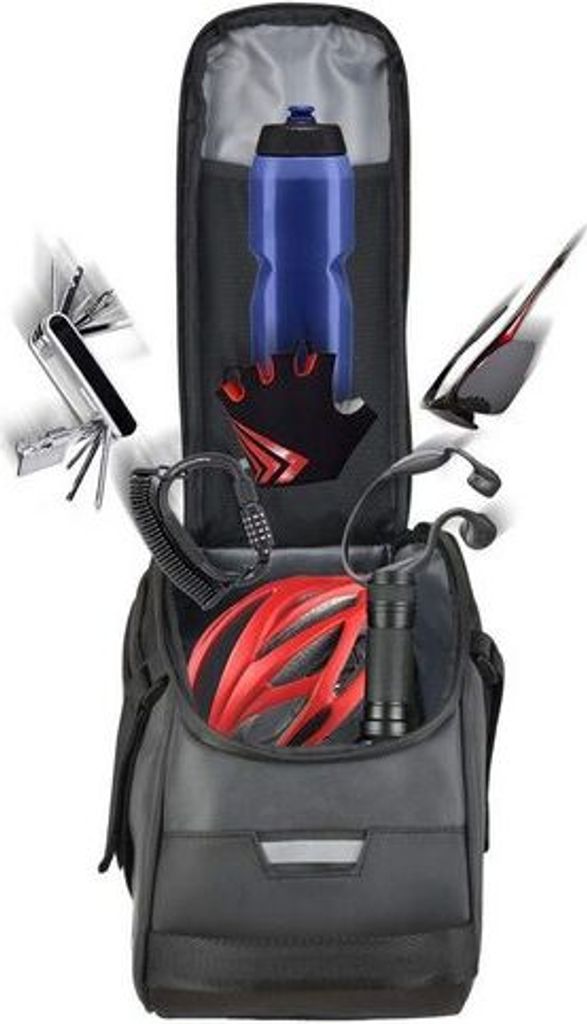 Fahrrad Gepäckträgertasche 8L Multifunktionale Erweiterbare Produktbild 7
