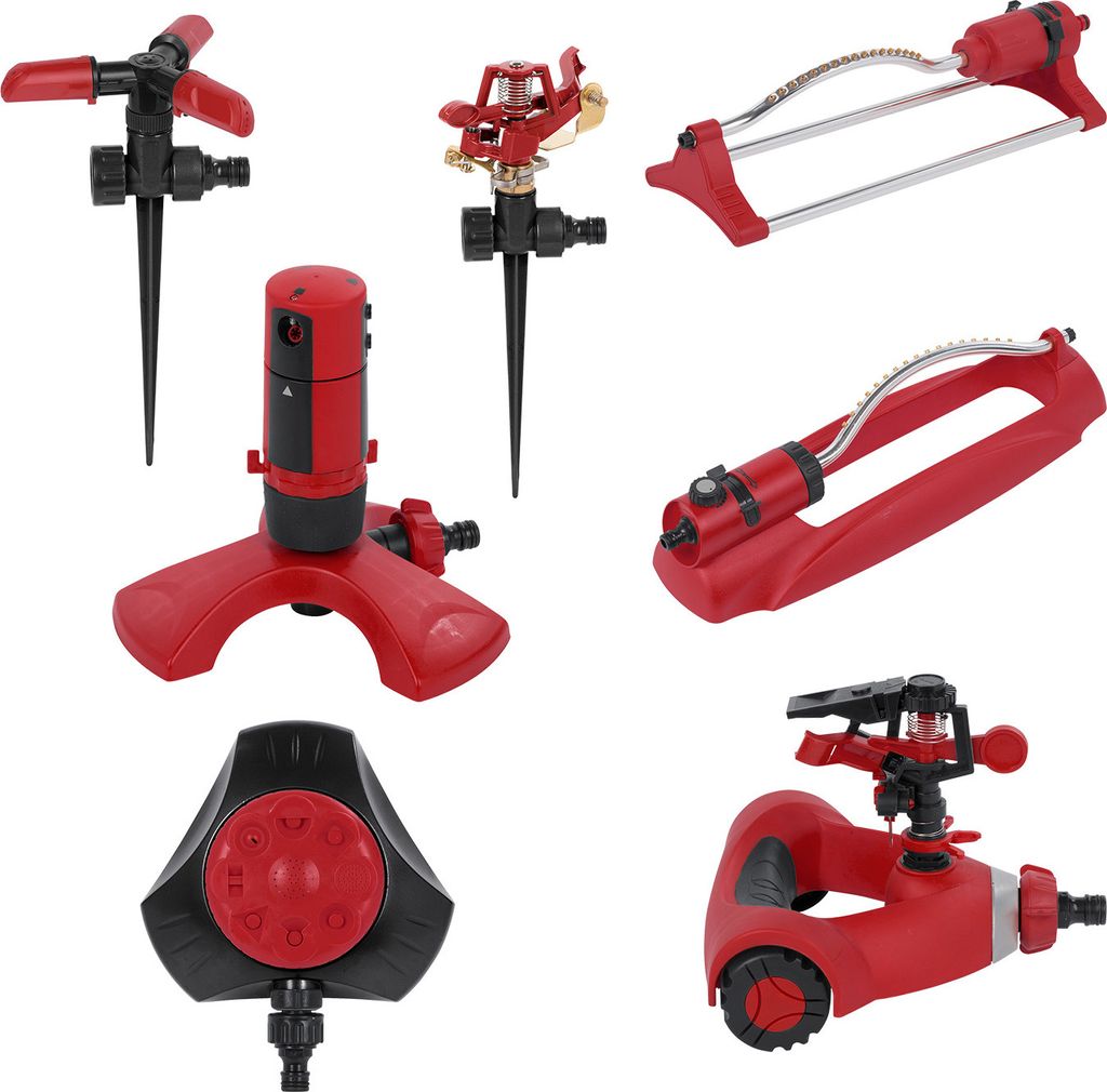 KREATOR Sprinkler Wassersprinkler Rasensprenger Bewässerungssystem 8 Funktionen - Sprenger 8 Funktionen