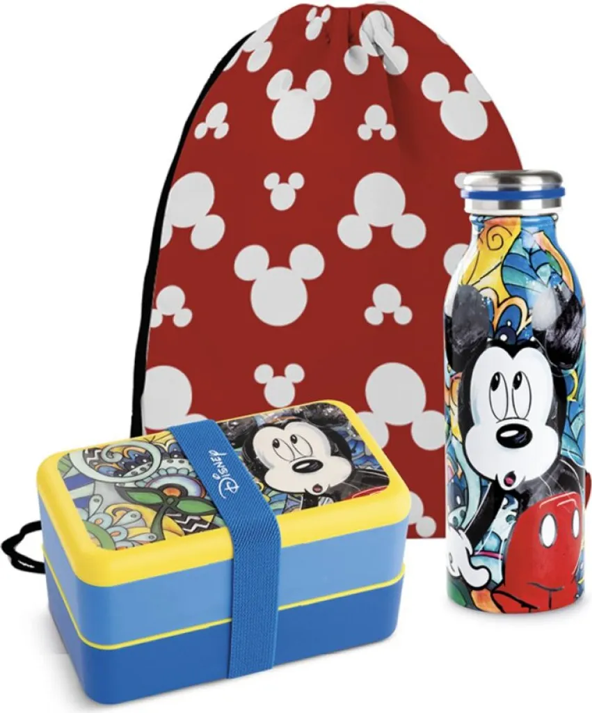 Egan Disney Topolino Set Pranzo con Thermos Multicolore Offerta