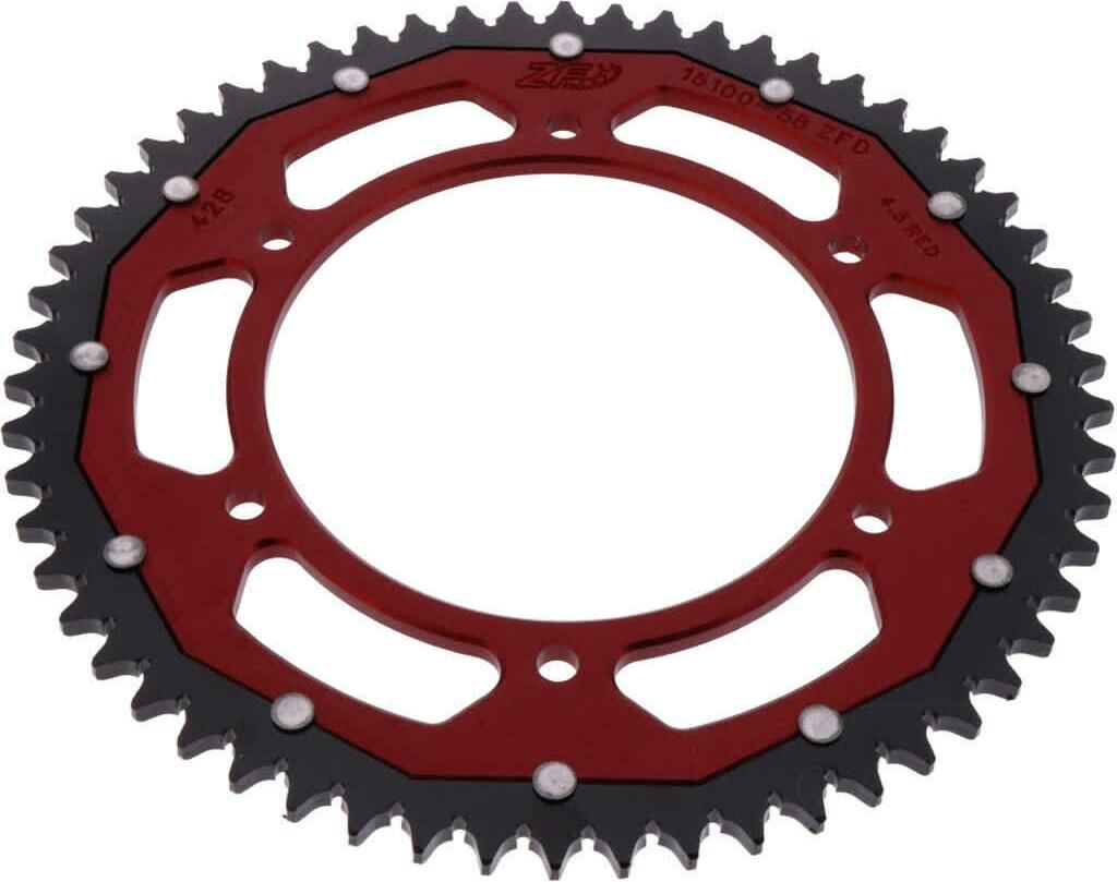 ZF Krone 58 Zähne Teilung 428 Rot Schwarz Dual für SWM