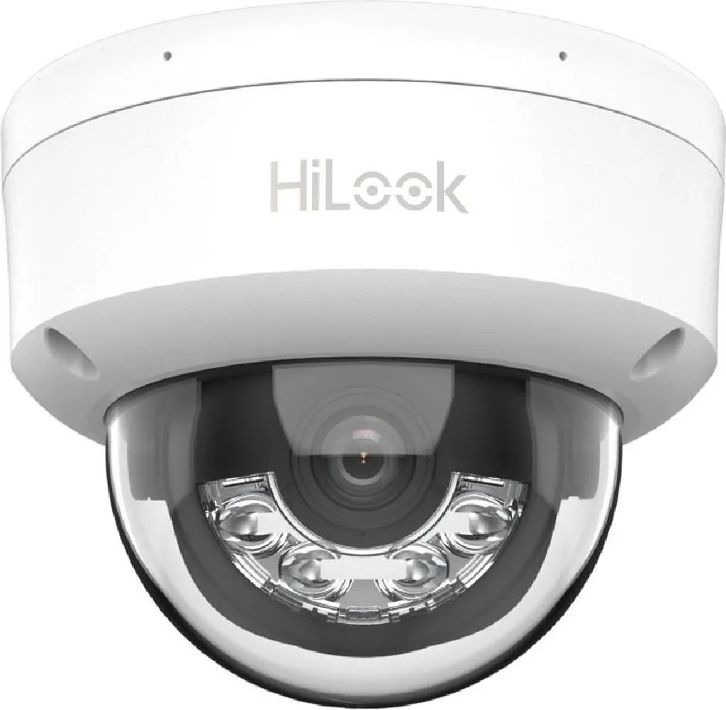Dôme Vidéosurveillance Extérieur 4MP HiLook PoE avec Objectif 2.8mm
