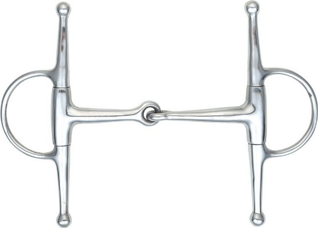 Shires - Gelenk-Trense Olivenkopf-Trense ER842 (5 in) (Silber)