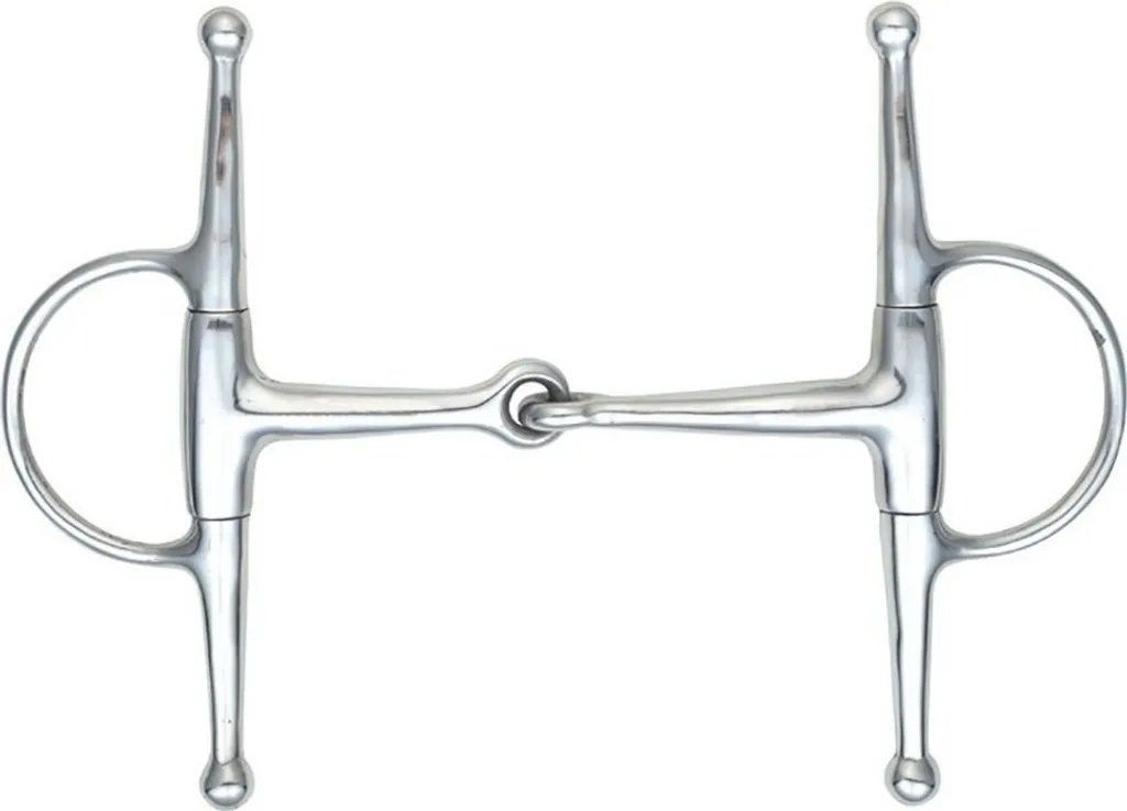 Mors de Filet à Olives pour Dressage et Saut - Shires Argent 12,5 cm