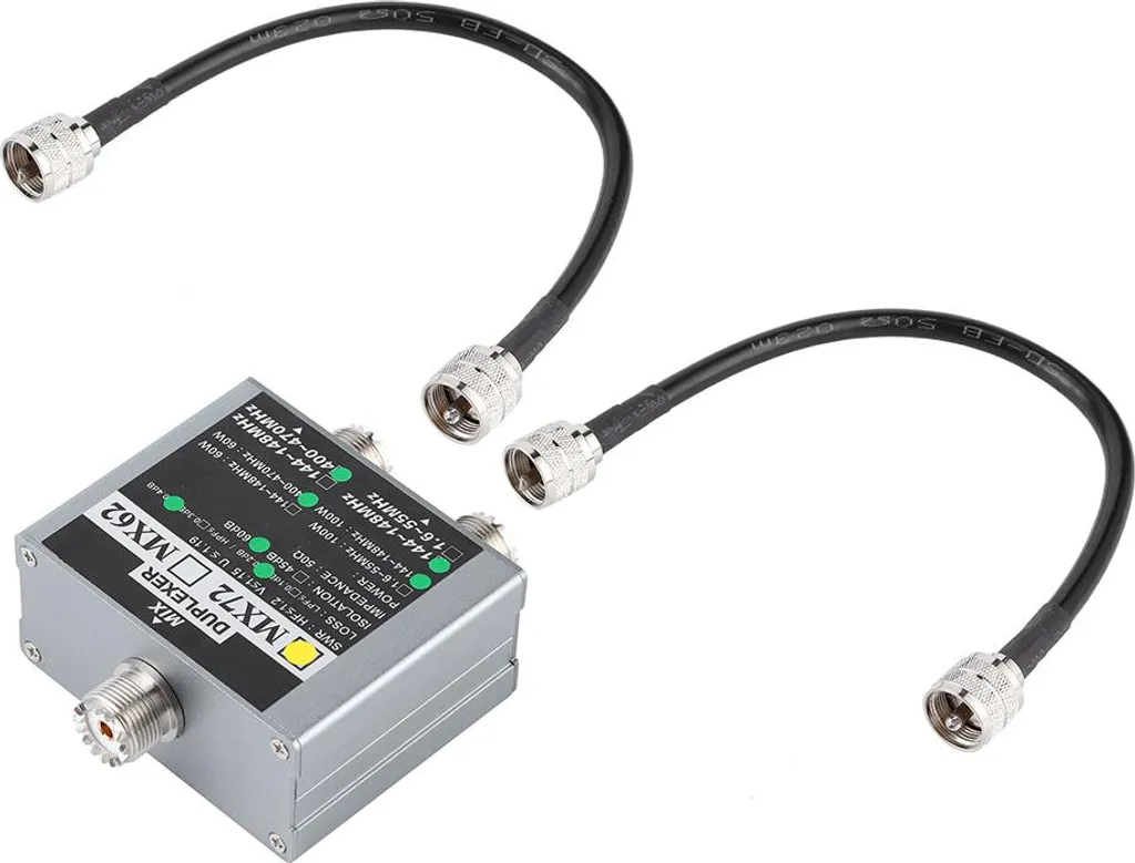 Duplexeur Antenne VHF UHF MX72 pour Connecter deux Radios sur un Câble