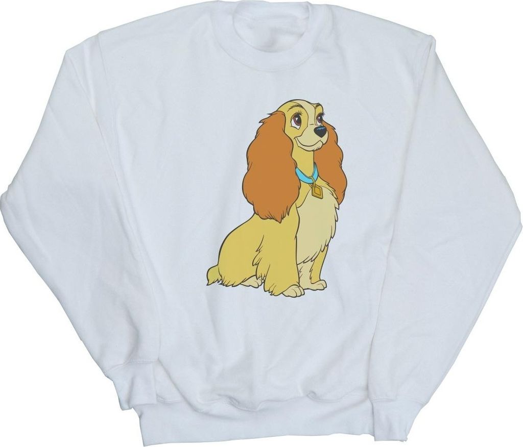 Disney - "Lady And The Tramp" Sweatshirt für Damen BI13970 (L) (Weiß)