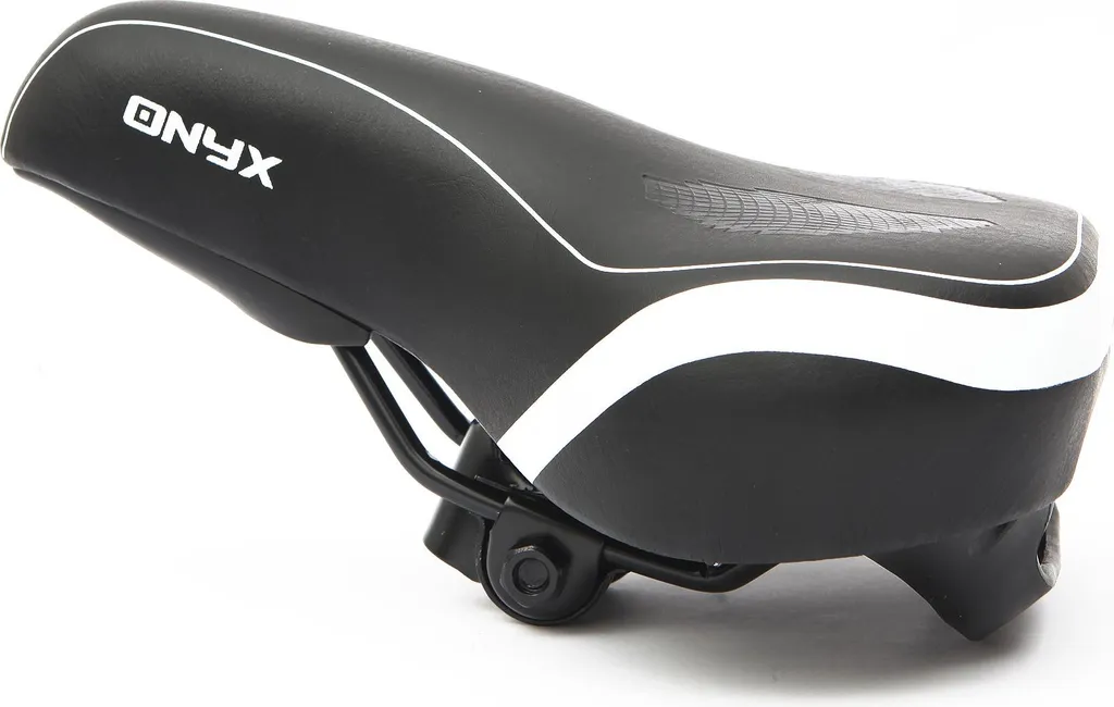 Selle Sportive SD7018 BK/WH LINE avec Rails Renforcés et Design Fin