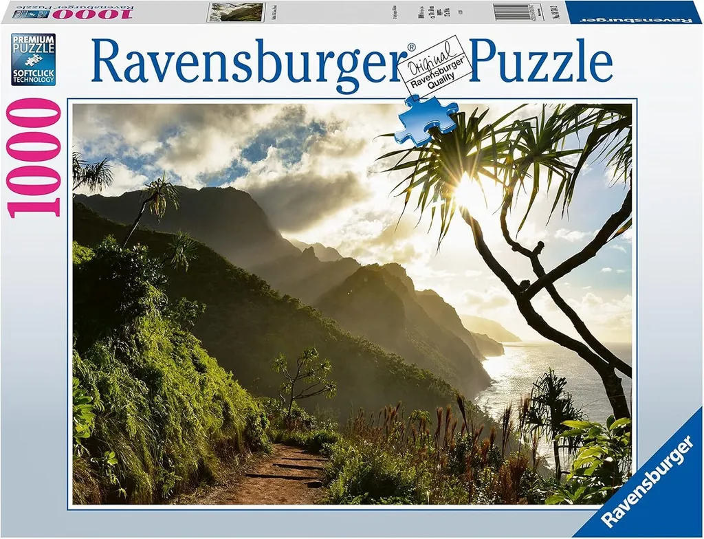 Puzzle 1000 pièces Ravensburger paysage Kauai pour soirée calme 14+